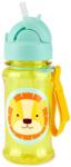 Skip Hop Zoo Tritán Szívószálas Palack 355ml Oroszlán 12hó+
