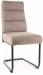 SIGNAL MEBLE Berry Brego Kényelmes Szék Bézs Szövet Fekete Fém Vázzal (SIG-BERRYBRCBE) - pepita
