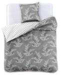 DecoKing HYPNOSIS Ágynemű nyomott modern motívum 155x220*2+80x80*2, Szürke