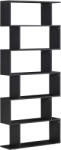 Homcom Fekete polc, 80x25x192 cm