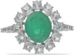  Smaragd és Topáz Ezüst Gyűrű - 4.05 ct