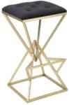  PIRAMID fekete és arany bársony bárszék (MF-14204900SB)