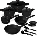 Berlinger Haus BH-8246 15 részes Edénykészlet, Monaco collection, Fekete (BH-8246)