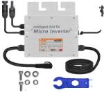  Napenergia mikroinverter, kettős MPPT, tiszta szinuszhullám, 700W, 80-280VAC autómeccs, 18-50 VDC