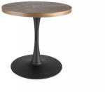 SIGNAL MEBLE Amadeo Kerek Étkezőasztal Dió MDF Fekete Talpas (AMADEOORCFI80)