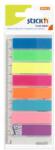 STICK N Etichetă de marcare, plastic, 8x25 coli, 45x12 mm, STICK N, culori neon (21345)