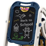 WePro Store Tablica do rysowania 3 w 1 z dwiema stronami schowek na książki, regulowana