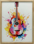  FALI PLAKÁT FAKERETES GITÁRVAL SZIVÁRVÁNY SZÍNEKBEN 70x100