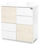 Lorelli Cupboard pelenkázó komód - White & amp; Light Oak ÚJ