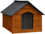 Dechland hőszigetelt sátortetős Kutyaház L - barna (BP-010-L-KA)