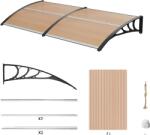  Ajtóponyva, két méretben kapható, stílusos és időjárásálló, 190x98, 5 barna