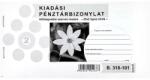  Nyomtatvány kiadási pénztárbizonylat költségvetési szervek részére fekvő 25x2 lapos - pcx