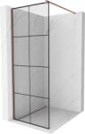 Mexen Kiotó Walk-in Zuhanyfal - 90x200 cm - Fekete/Rózsaarany (5907709132801)