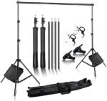  Fotózási háttérállványok, Chromakey Green Screen Support System, Carry Bag, 2000x3000, 2. alapkészlet