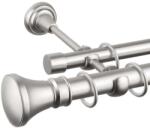  Kolosos Dupla Függönyrúd - Matt Króm - 360 cm