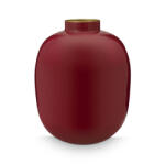 Pip Studio Ovális Fém Váza - Sötétvörös - 32cm