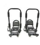  Alumínium összecsukható kajak tetőcsomagtartó 2x kajaktartó hevederekkel 63259