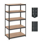  5 Polcos Szerszámszekrény - 180x100x60 cm - Acél és MDF - 1250 kg