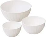 Tescoma DELÍCIA Műanyag tálak, 3 db-os szett, fehér (630364.11)
