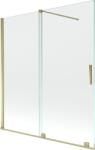 Mexen Velar Kádparaván 2 részes csúszó 150 x 150 cm, átlátszó nano, arany - 896-150-000-01-50 Kádparaván (5905315221018)