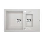 Deante Andante egy medencés mosogató csepegtetővel, gyümölcsmosóval, alabástrom (5908212043646)