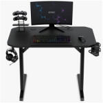  Gamer asztal SENSE7 Nomad Basic, 100×50 cm , fekete carbon