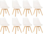 Leziter Silla étkezőszék 8 db fehér színben - pepita - 99 348 Ft