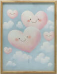 KERET FALI PLAKÁT RÓZSASZÍN SZÍVEK FELHŐKEN 70x100 CM - pepita - 52 999 Ft