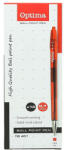 Optima Golyóstoll OPTIMA nyomógombos TB 401 0, 7 mm piros