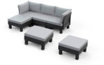 Keter Elements IV 5 személyes kerti bútor garnitúra grafit (257368_257366_2_257364) - homelux