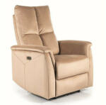 Signal Neptun Velvet Elektromos Masszázsfotel Bársony Bézs Luxus Relax (NEPTUNVBE)