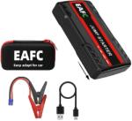  Car Jump Starter, 600A csúcsáram, USB töltés és LED zseblámpa, fekete dobozzal