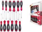 Wiha Műhely Csavarhúzó készlet 12 részes Wiha SoftFinish Egyeneshornyú, TORX, Kereszthornyú Pozidriv, Kereszthornyú Phillips (302HK12) (302HK12)
