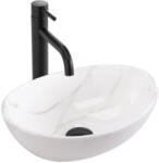 Rea Sofia mosdótál 35.5x27 cm ovális mosdótálak fehér REA-U9236 (REAU9236)