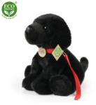 Rappa Labrador de pluș negru cu lesă 28 cm ECO-FRIENDLY (RP230088)
