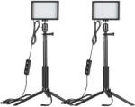  Neewer ZC-10S LED videólámpa készlet állvánnyal
