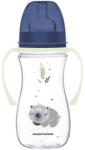 Canpol babies Canpol babies, EasyStart, Sleepy Koala, biberon anticolici cu manere stralucind in intuneric, albastru, 300 ml