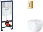 GROHE Rapid SL - Készlet fali beépítéshez, WC, SoftClose ülőkével és Skate Cosmopolitan gombbal, Triple Vortex, Cool Sunrise SANI11BB4127 (SANI11BB4127)