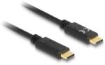 Delock USB Type-C Charging Cable PD 5 A with E-Marker 0, 15m Black (85356) (85356)