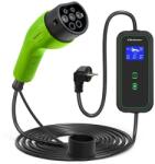 Qoltec 52470 Type-2 Elektromos autó töltőkábel 5m (3.5 kW - 16A) (52470)