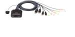 ATEN CS22DP 2-Port USB DisplayPort Cable KVM Switch with Remote Port Selector (CS22DP) (CS22DP)