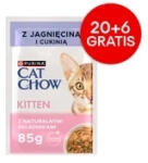 Cat Chow CAT CHOW Cicatáp bárányhússal és cukkinivel mártásban 85g - 20 PACK + 6 INGYENES ! ! !