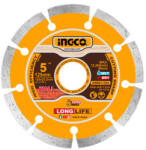 INGCO Gyémánt vágókorong 125 x 7, 5 x 22, 2 mm szegmentált (DMD011254)