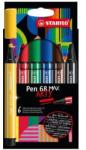 STABILO Pen 68 MAX filctoll Fekete, Kék, Barna, Zöld, Vörös, Sárga 6 dB (768/06-21) (768/06-21)