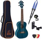 Ortega Guitars RUOCEAN Deluxe SET Ocean Blue Концертно укулеле (RUOCEAN-SET)