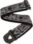 Daddario Joe Satriani Planet Lock Guitar Strap Skull N Bones