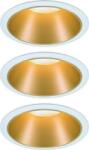 Paulmann 93406 Cole Coin Beépíthető lámpa 3 részes készlet LED 6.50 W Fehér, Arany (PL93406) (PL93406)