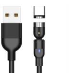 Maclean MCE475 USB-A apa - USB-C apa 3.0 Mágneses adat és töltő kábel - Fekete (2m) (MCE475) (MCE475)
