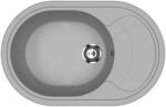 Ulgran U-610-342 Csepegtetőtálcás Gránit Mosogató - Ovális, Grafit (U-610-342) - watermarkt