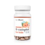 GymBeam Tablete masticabile cu vitamina B-complex pentru copii 120 tab. caisă